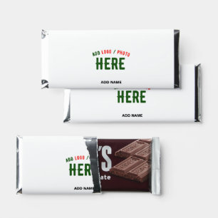 STYLISH MODERN CUSTOMIZABLE WHITE VERIFIED BRANDED HERSHEY BAR FAVORS