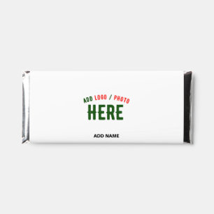 STYLISH MODERN CUSTOMIZABLE WHITE VERIFIED BRANDED HERSHEY BAR FAVORS