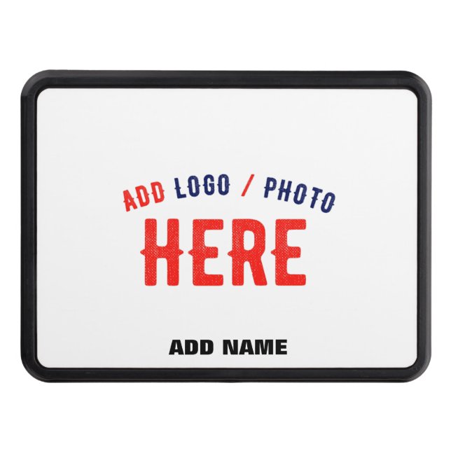 STYLISH MODERN CUSTOMIZABLE WHITE VERIFIED BRANDED HITCH COVER (Front)