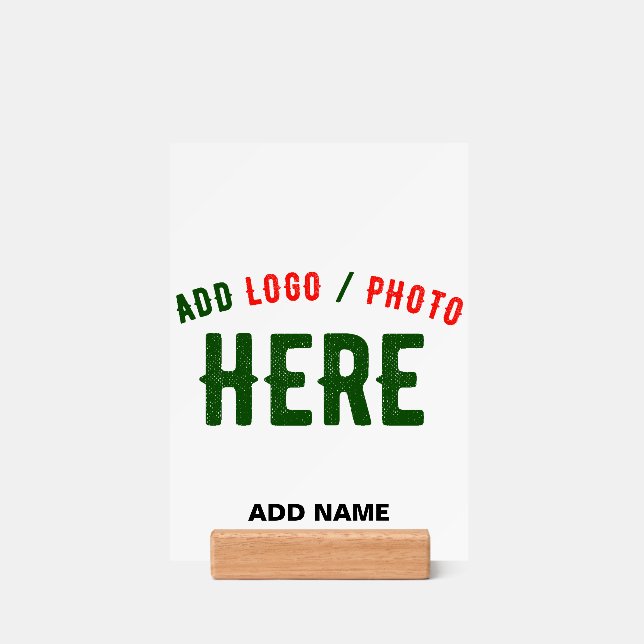STYLISH MODERN CUSTOMIZABLE WHITE VERIFIED BRANDED HOLDER (Woodblock)