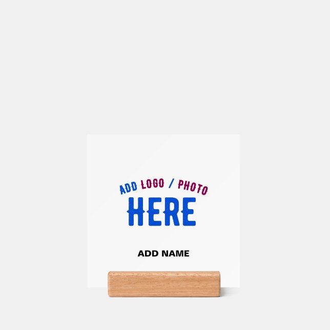STYLISH MODERN CUSTOMIZABLE WHITE VERIFIED BRANDED HOLDER (Woodblock)