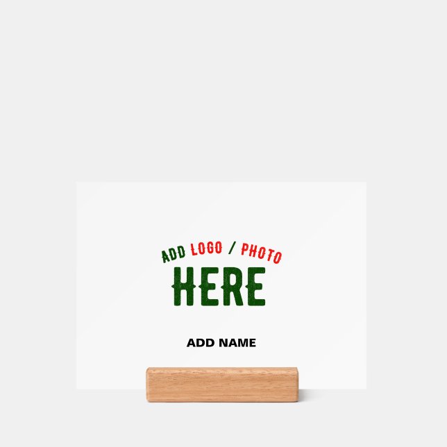 STYLISH MODERN CUSTOMIZABLE WHITE VERIFIED BRANDED HOLDER (Woodblock)