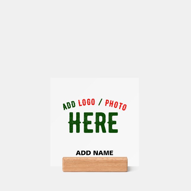 STYLISH MODERN CUSTOMIZABLE WHITE VERIFIED BRANDED HOLDER (Woodblock)