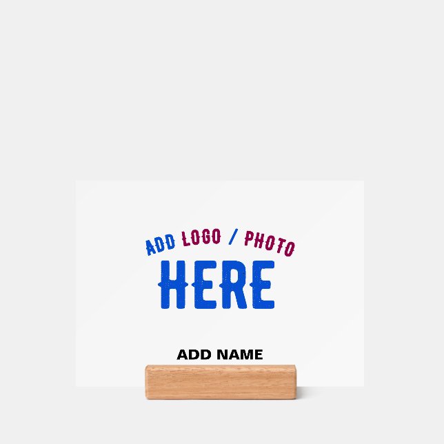 STYLISH MODERN CUSTOMIZABLE WHITE VERIFIED BRANDED HOLDER (Woodblock)