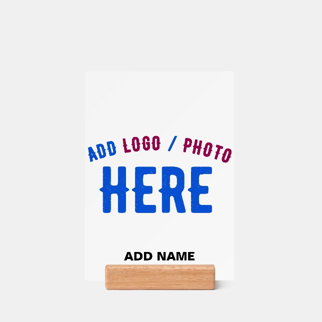 STYLISH MODERN CUSTOMIZABLE WHITE VERIFIED BRANDED HOLDER (Woodblock)