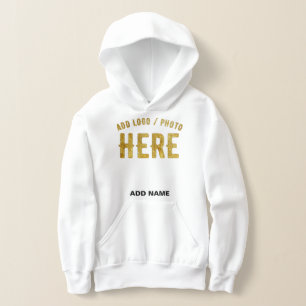 STYLISH MODERN CUSTOMIZABLE WHITE VERIFIED BRANDED HOODIE