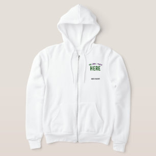 STYLISH MODERN CUSTOMIZABLE WHITE VERIFIED BRANDED HOODIE