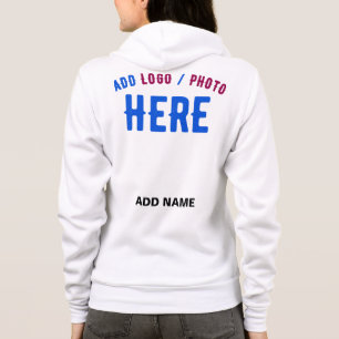 STYLISH MODERN CUSTOMIZABLE WHITE VERIFIED BRANDED HOODIE
