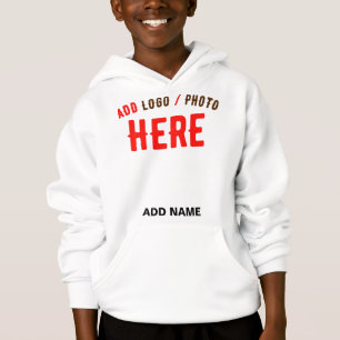 STYLISH MODERN CUSTOMIZABLE WHITE VERIFIED BRANDED HOODIE