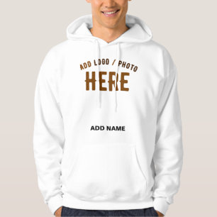 STYLISH MODERN CUSTOMIZABLE WHITE VERIFIED BRANDED HOODIE