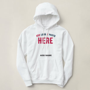 STYLISH MODERN CUSTOMIZABLE WHITE VERIFIED BRANDED HOODIE