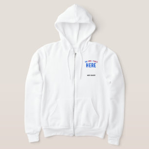 STYLISH MODERN CUSTOMIZABLE WHITE VERIFIED BRANDED HOODIE