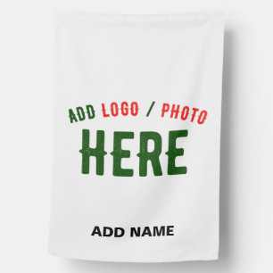 STYLISH MODERN CUSTOMIZABLE WHITE VERIFIED BRANDED HOUSE FLAG