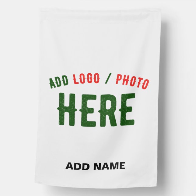 STYLISH MODERN CUSTOMIZABLE WHITE VERIFIED BRANDED HOUSE FLAG (Front)