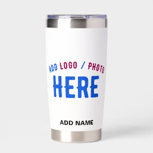 STYLISH MODERN CUSTOMIZABLE WHITE VERIFIED BRANDED INSULATED TUMBLER