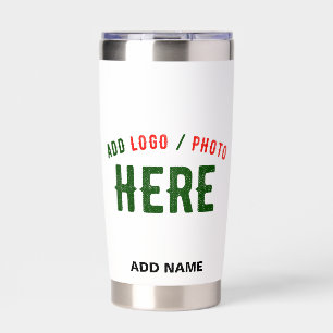 STYLISH MODERN CUSTOMIZABLE WHITE VERIFIED BRANDED INSULATED TUMBLER