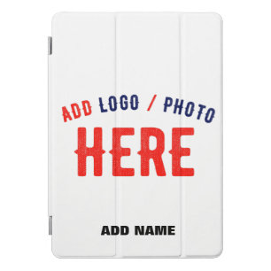 STYLISH MODERN CUSTOMIZABLE WHITE VERIFIED BRANDED iPad PRO COVER