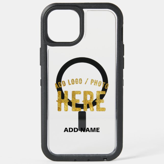 STYLISH MODERN CUSTOMIZABLE WHITE VERIFIED BRANDED iPhone 15 PLUS CASE (Back)