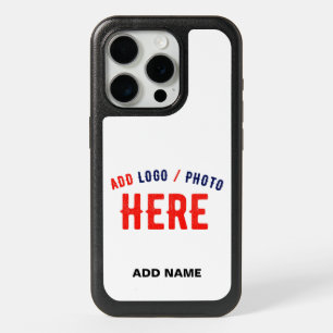 STYLISH MODERN CUSTOMIZABLE WHITE VERIFIED BRANDED iPhone 15 PRO CASE