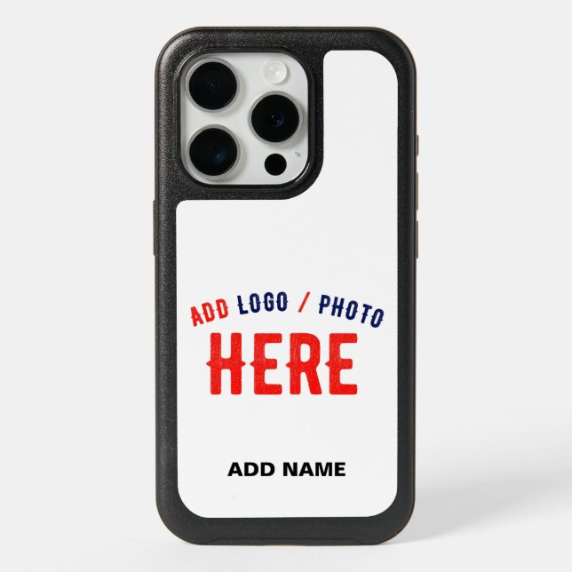 STYLISH MODERN CUSTOMIZABLE WHITE VERIFIED BRANDED iPhone 15 PRO CASE (Back)