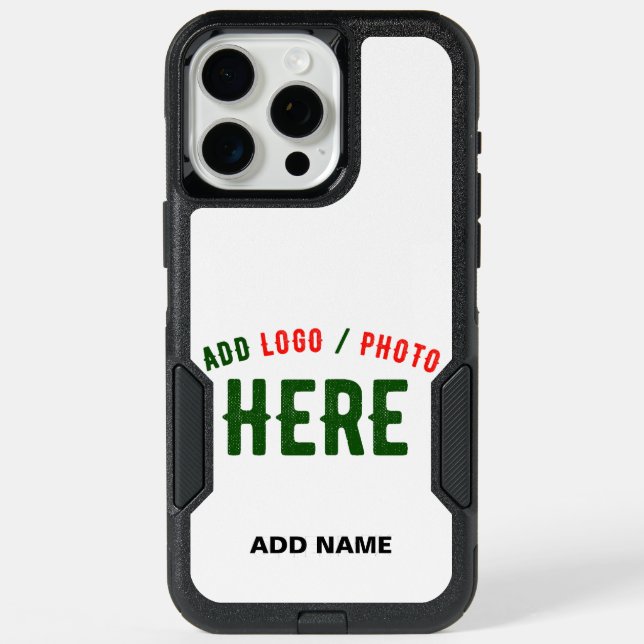STYLISH MODERN CUSTOMIZABLE WHITE VERIFIED BRANDED iPhone 15 PRO MAX CASE (Back)