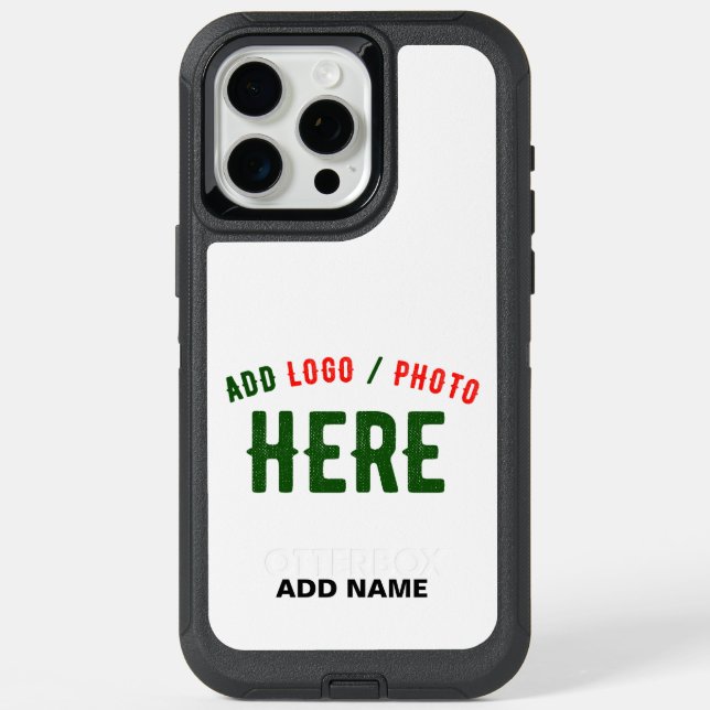 STYLISH MODERN CUSTOMIZABLE WHITE VERIFIED BRANDED iPhone 15 PRO MAX CASE (Back)