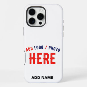 STYLISH MODERN CUSTOMIZABLE WHITE VERIFIED BRANDED iPhone 16 PRO MAX CASE