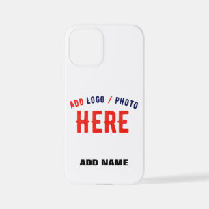 STYLISH MODERN CUSTOMIZABLE WHITE VERIFIED BRANDED iPhone 12 MINI CASE