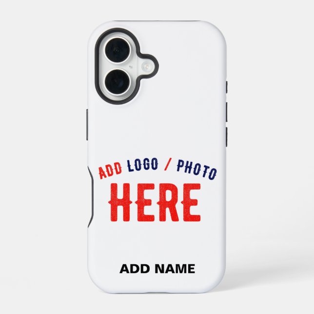 STYLISH MODERN CUSTOMIZABLE WHITE VERIFIED BRANDED iPhone CASE (Back)