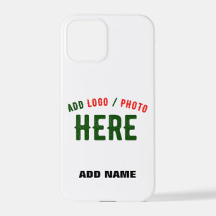 STYLISH MODERN CUSTOMIZABLE WHITE VERIFIED BRANDED iPhone 12 PRO CASE