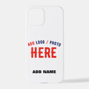 STYLISH MODERN CUSTOMIZABLE WHITE VERIFIED BRANDED iPhone 12 PRO CASE