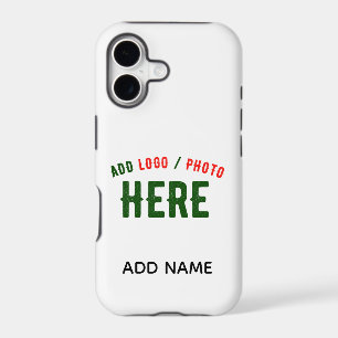 STYLISH MODERN CUSTOMIZABLE WHITE VERIFIED BRANDED iPhone 17 CASE
