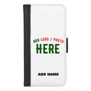 STYLISH MODERN CUSTOMIZABLE WHITE VERIFIED BRANDED iPhone 8/7 WALLET CASE