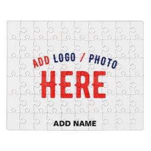 STYLISH MODERN CUSTOMIZABLE WHITE VERIFIED BRANDED JIGSAW PUZZLE
