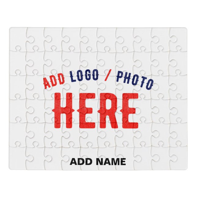 STYLISH MODERN CUSTOMIZABLE WHITE VERIFIED BRANDED JIGSAW PUZZLE (Puzzle Horizontal)