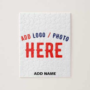 STYLISH MODERN CUSTOMIZABLE WHITE VERIFIED BRANDED JIGSAW PUZZLE