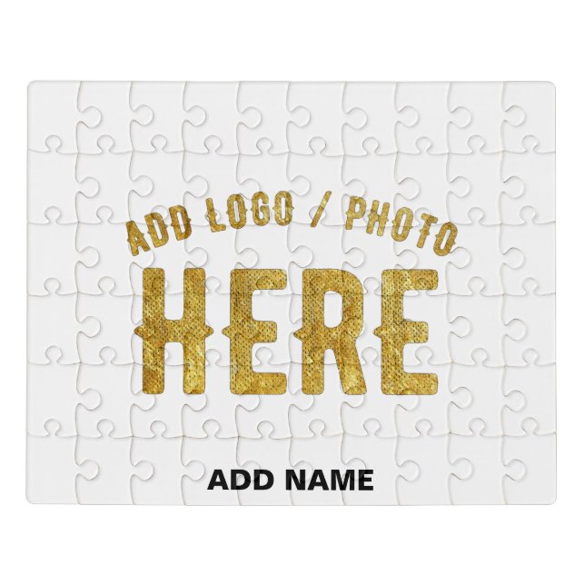 STYLISH MODERN CUSTOMIZABLE WHITE VERIFIED BRANDED JIGSAW PUZZLE (Puzzle Horizontal)