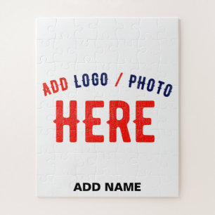 STYLISH MODERN CUSTOMIZABLE WHITE VERIFIED BRANDED JIGSAW PUZZLE