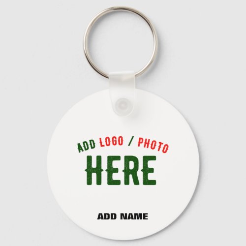 STYLISH MODERN CUSTOMIZABLE WHITE VERIFIED BRANDED KEYCHAIN