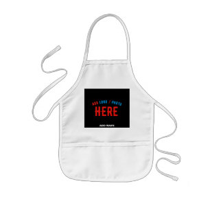 STYLISH MODERN CUSTOMIZABLE WHITE VERIFIED BRANDED KIDS' APRON