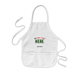 STYLISH MODERN CUSTOMIZABLE WHITE VERIFIED BRANDED KIDS' APRON