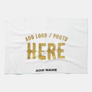 STYLISH MODERN CUSTOMIZABLE WHITE VERIFIED BRANDED KITCHEN TOWEL