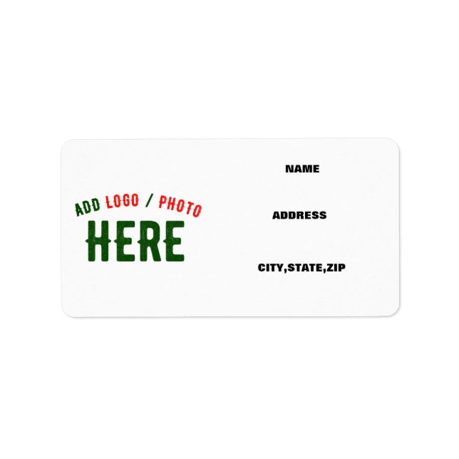 STYLISH MODERN CUSTOMIZABLE WHITE VERIFIED BRANDED LABEL (Front)