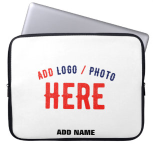 STYLISH MODERN CUSTOMIZABLE WHITE VERIFIED BRANDED LAPTOP SLEEVE