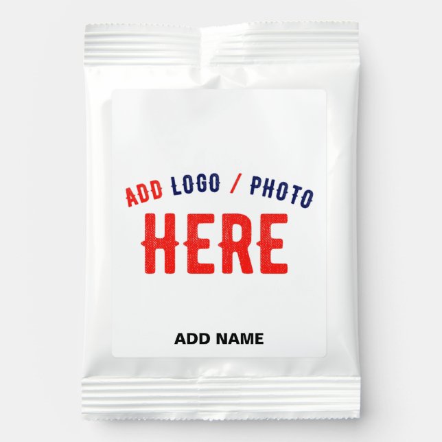 STYLISH MODERN CUSTOMIZABLE WHITE VERIFIED BRANDED LEMONADE DRINK MIX (Front)