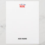 STYLISH MODERN CUSTOMIZABLE WHITE VERIFIED BRANDED LETTERHEAD<br><div class="desc">THIS IS A DESIGN FITTING FOR EVERYONE.YOU CAN CHANGE, RESIZE OR ADD LOGO, PHOTO, TEXT AND COLOURS THE WAY YOU LIKE.THANK YOU.</div>