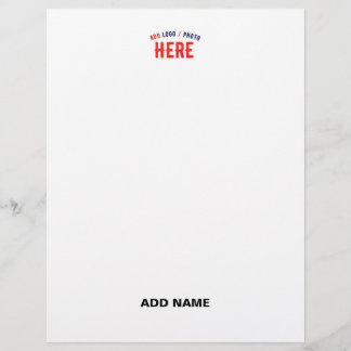 STYLISH MODERN CUSTOMIZABLE WHITE VERIFIED BRANDED LETTERHEAD