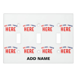 STYLISH MODERN CUSTOMIZABLE WHITE VERIFIED BRANDED LIGHT SWITCH COVER