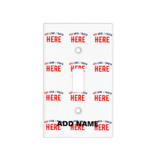 STYLISH MODERN CUSTOMIZABLE WHITE VERIFIED BRANDED LIGHT SWITCH COVER