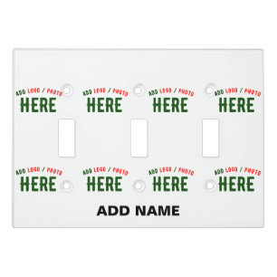 STYLISH MODERN CUSTOMIZABLE WHITE VERIFIED BRANDED LIGHT SWITCH COVER